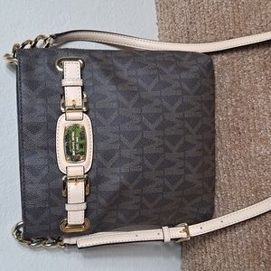 Michael kors Hamilton Brown Crossbody Chain Shoulder bag NWOT
